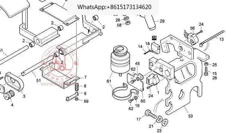 0009733033 0009733023 Linde 핸드 브레이크 마이크로 오프닝 335E16 자동차 액세서리