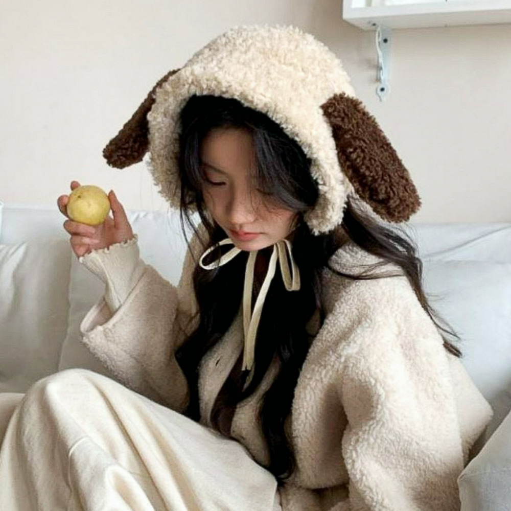 겨울 귀마개 털 귀도리개 방한 여자 뽀글이 곰돌이 귀덮개 귀돌이 - 상세 이미지 4