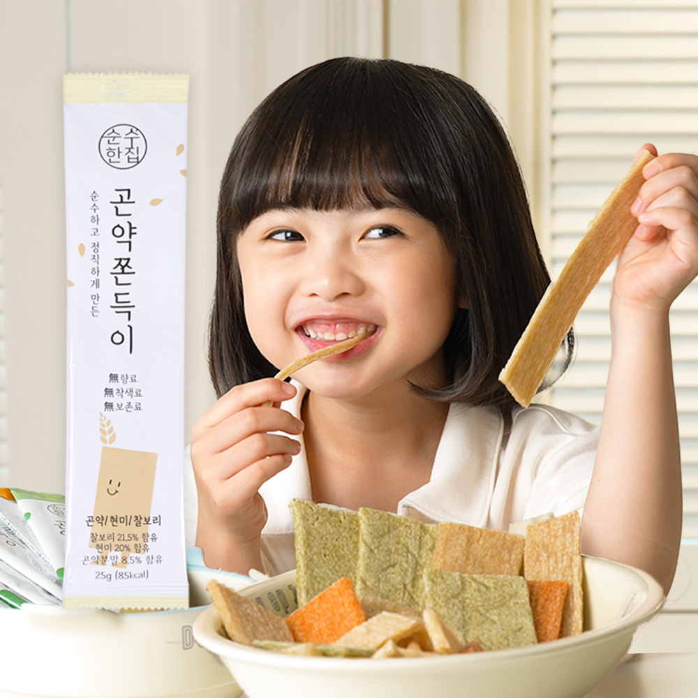 곤약쫀드기 곤약쫀득이 간식 15개입 1봉지 이미지 2