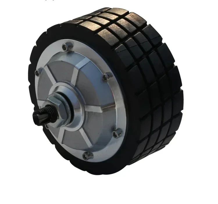ZLTECH 4.5인치 150kg 부하 24V 250W 6N.m 300RPM 모바일 드라이브 지게차브러시리스 전기 DC 서보 허브 휠 모터