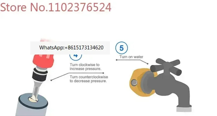 게이지가 무연 황동 수압 조절기