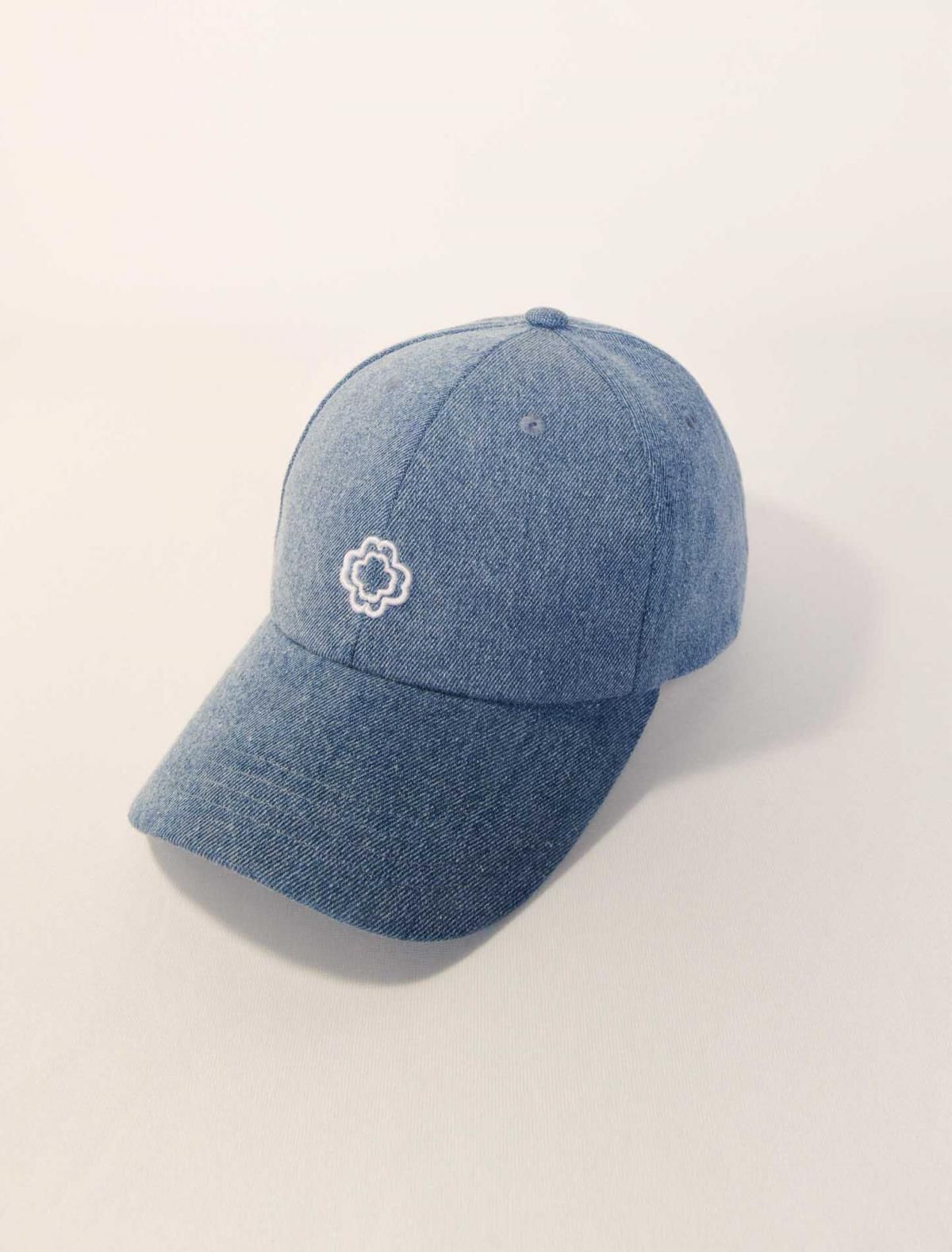 마쥬 데님 시그니처 클로버 자수 캡모자 3661601946790 JEANSBLAU - 상세 이미지 2