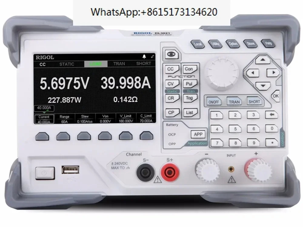 DL3021 프로그래밍 DC 전부하단일 채널 150V/40A/15kHz 200W