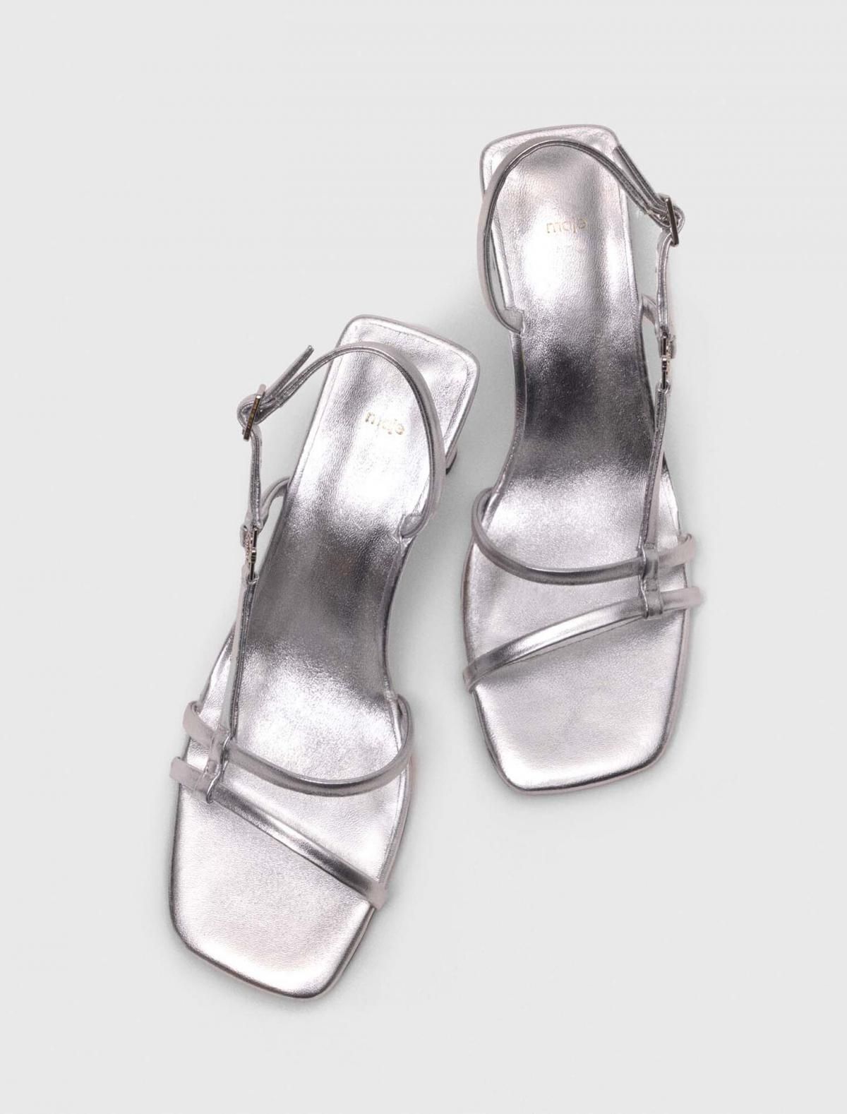 마쥬 메탈릭 스트랩 힐 샌들 3661601965104 SILBER - 상세 이미지 2