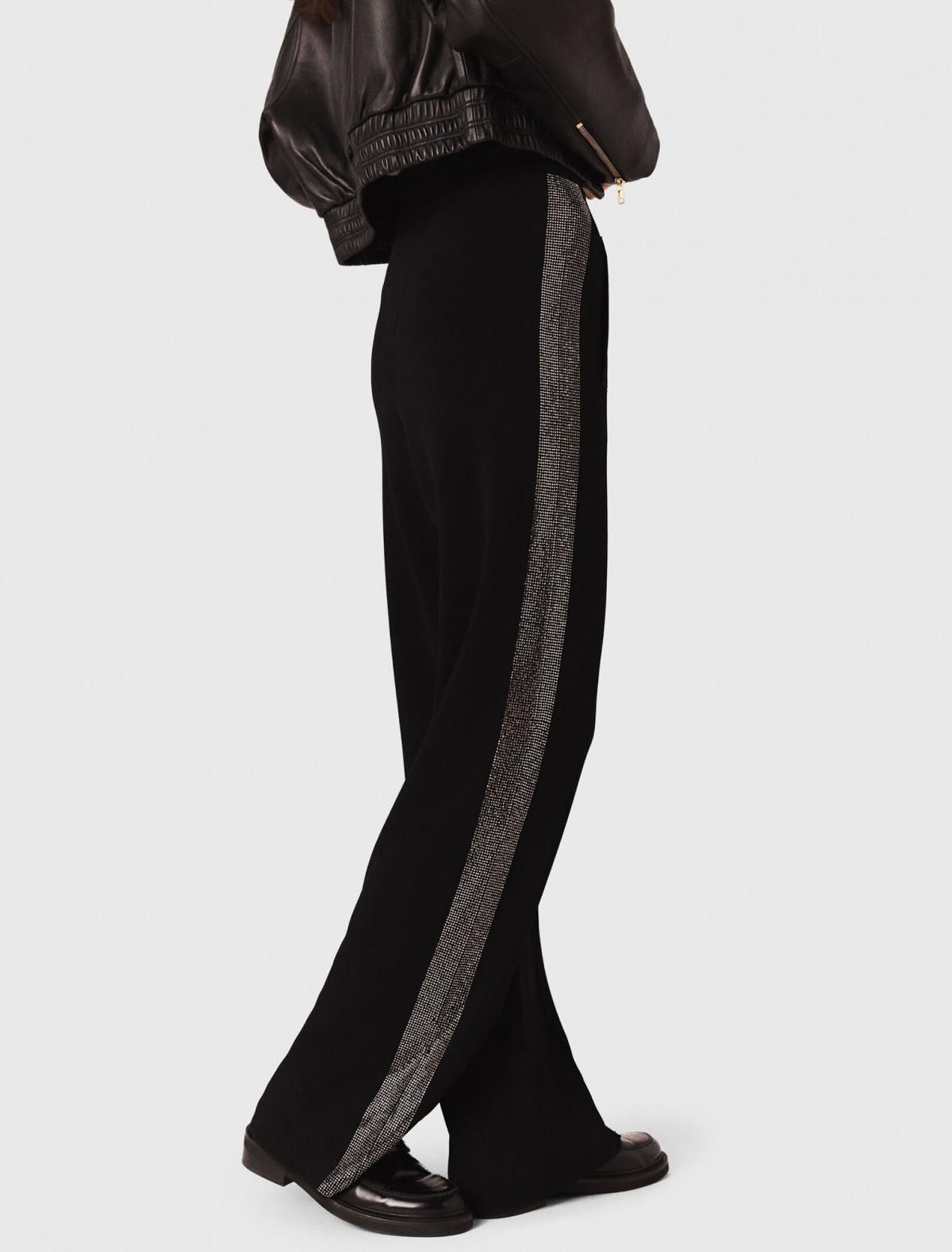 마쥬 테크니컬 스트라스 라인 조거 팬츠 3661601978630 SCHWARZ - 상품 이미지