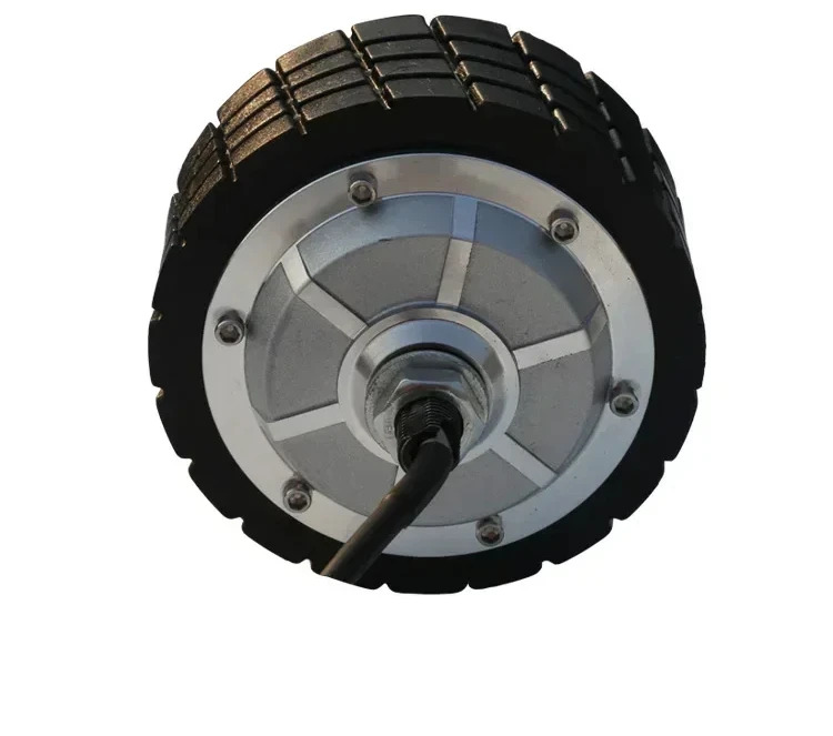ZLTECH 4.5인치 150kg 부하 24V 250W 6N.m 300RPM 모바일 드라이브 지게차브러시리스 전기 DC 서보 허브 휠 모터