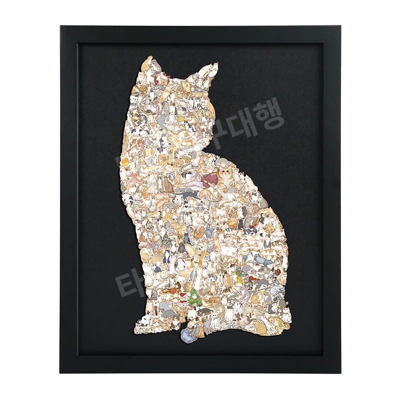고양이퍼즐 성인 나무 동물 집들이 퍼즐 장난감 취미 재미있는 우드 귀여운 - 상세 이미지 2