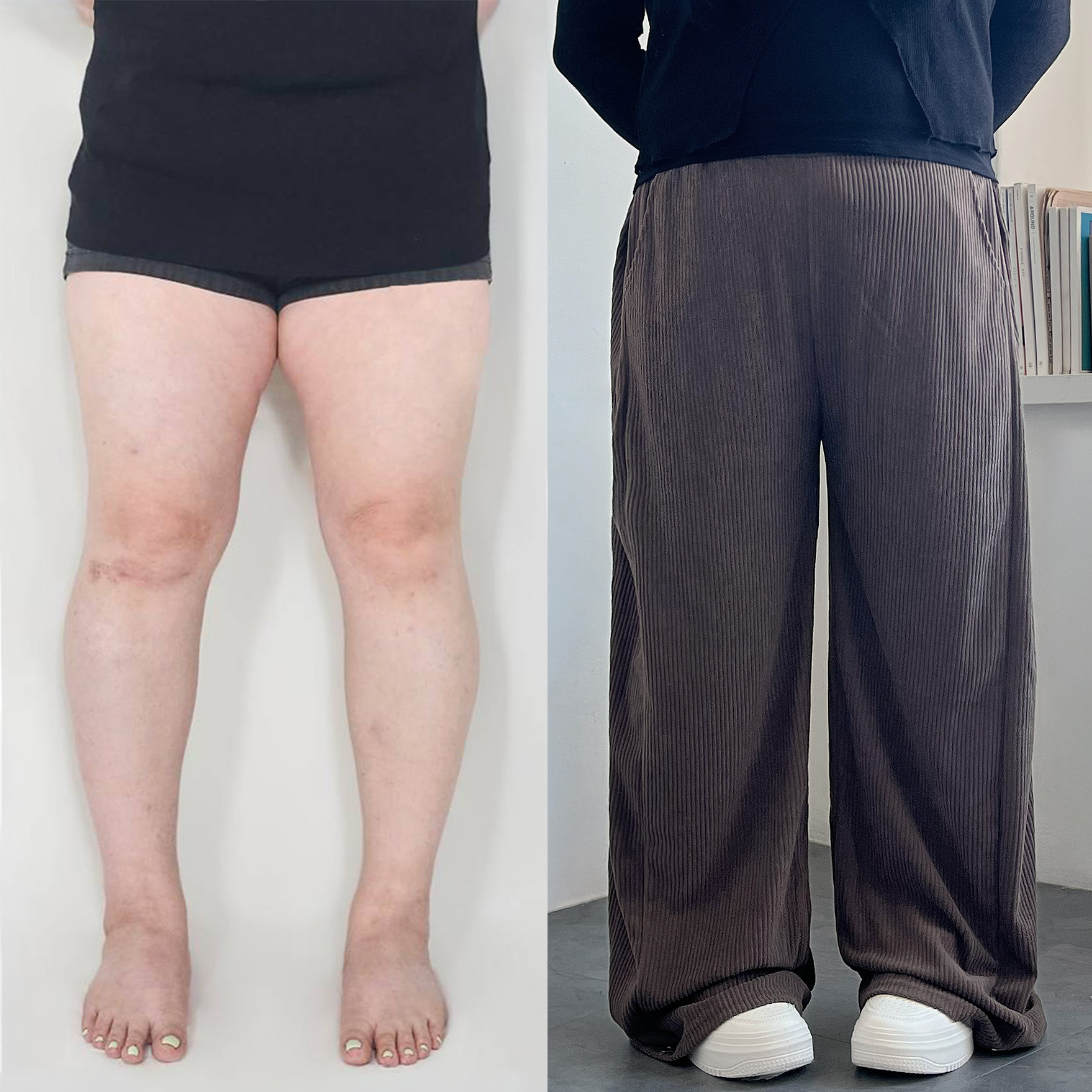 1+1 코듀로이팬츠 핀턱와이드 골덴바지 - 상품 이미지