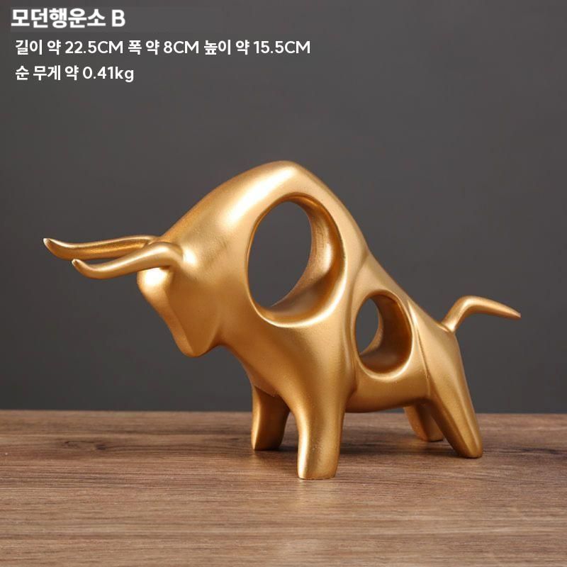 행운 상징 황소 성공 사업 번창 기원 장식 개업선물 정통행운소 - 상세 이미지 5