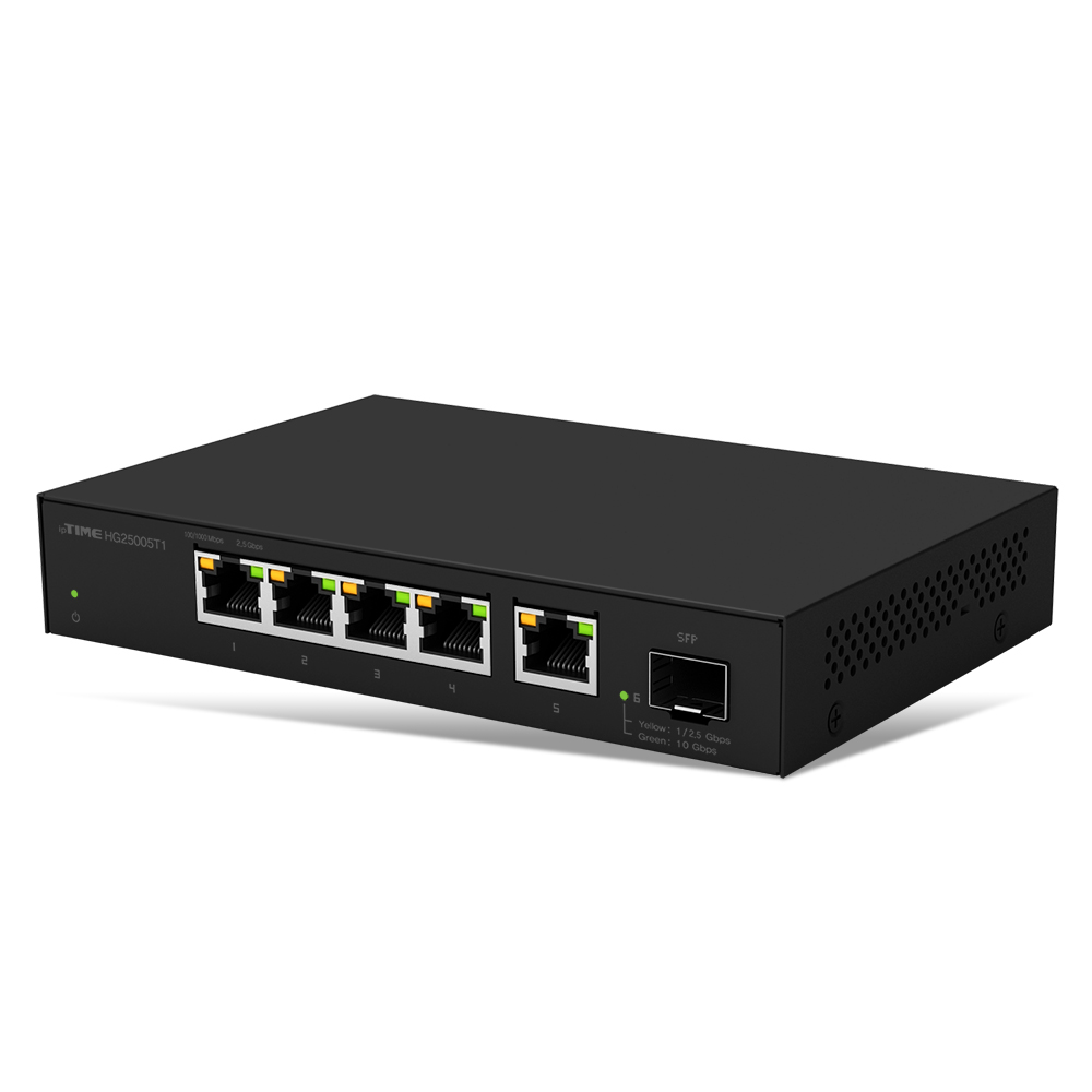 ipTIME 스위칭허브 HG25005T1 5포트+SFP 1포트 기가비트 사무실 - 상세 이미지 2