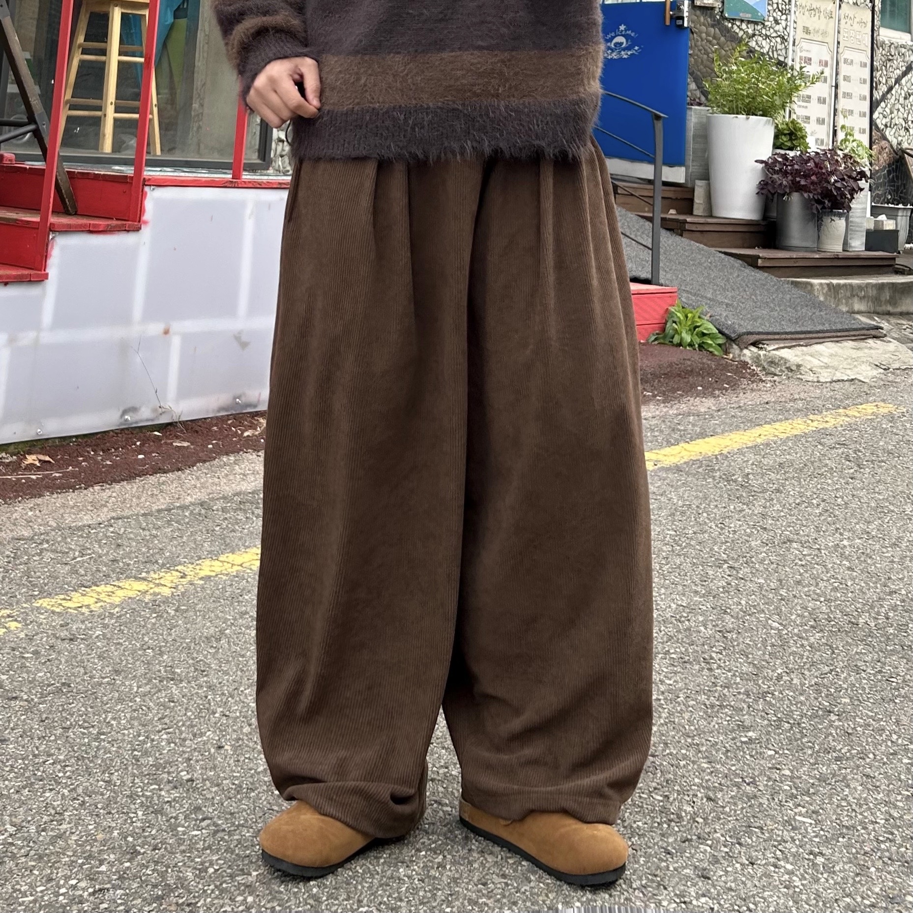 벌룬팬츠 남성코듀로이팬츠 남자통바지 이미지 6