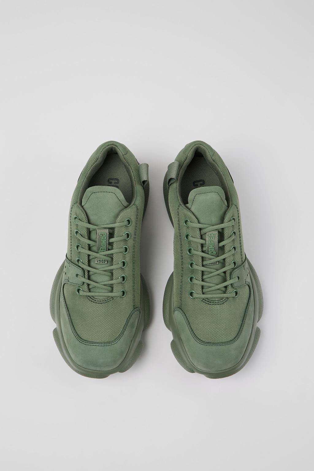 캠퍼 그린 레더 로우탑 스니커즈 Karst K201589-003 GREEN - 상세 이미지 4