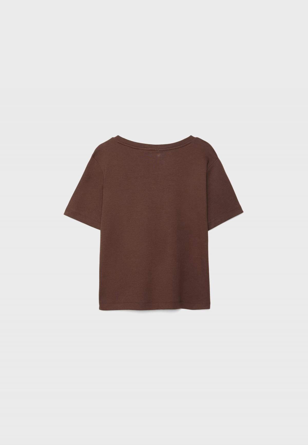 스트라디바리우스 헤비웨이트 브이넥 베이직 반팔 티셔츠 2544/286 BROWN - 상세 이미지 2
