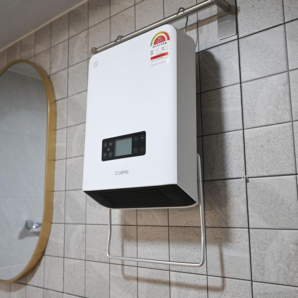 PTC 욕실난방기 온풍기 무타공 전열기 가정용 벽걸이 화장실히터