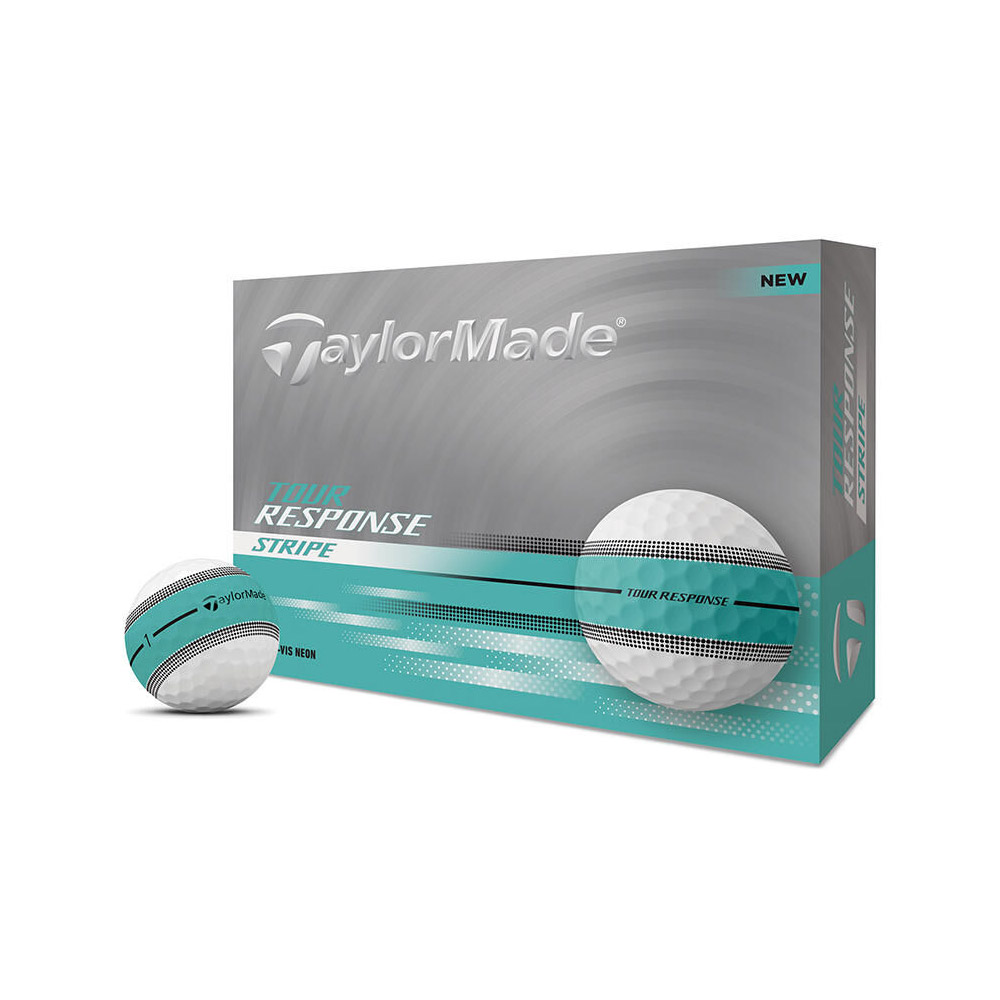 [2더즌]테일러메이드코리아 25년 신상품 투어 리스폰스 스트라이프 3피스 우레탄 골프공