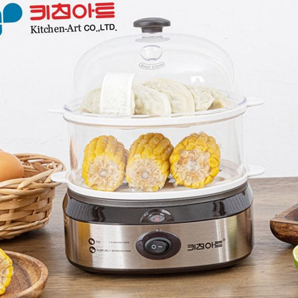 2단 음식 찜기 멀티 다단 찜기 간편 만두 소형 - 메인 이미지