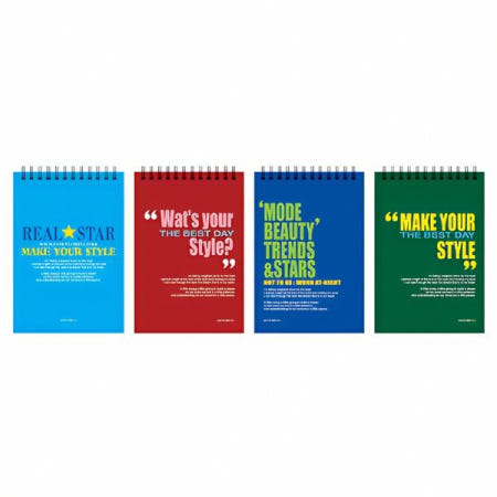 2000 메모리 노트 상철 중 기록 필기용지 다이어리 노트북 필기구 연습장 제본 필기