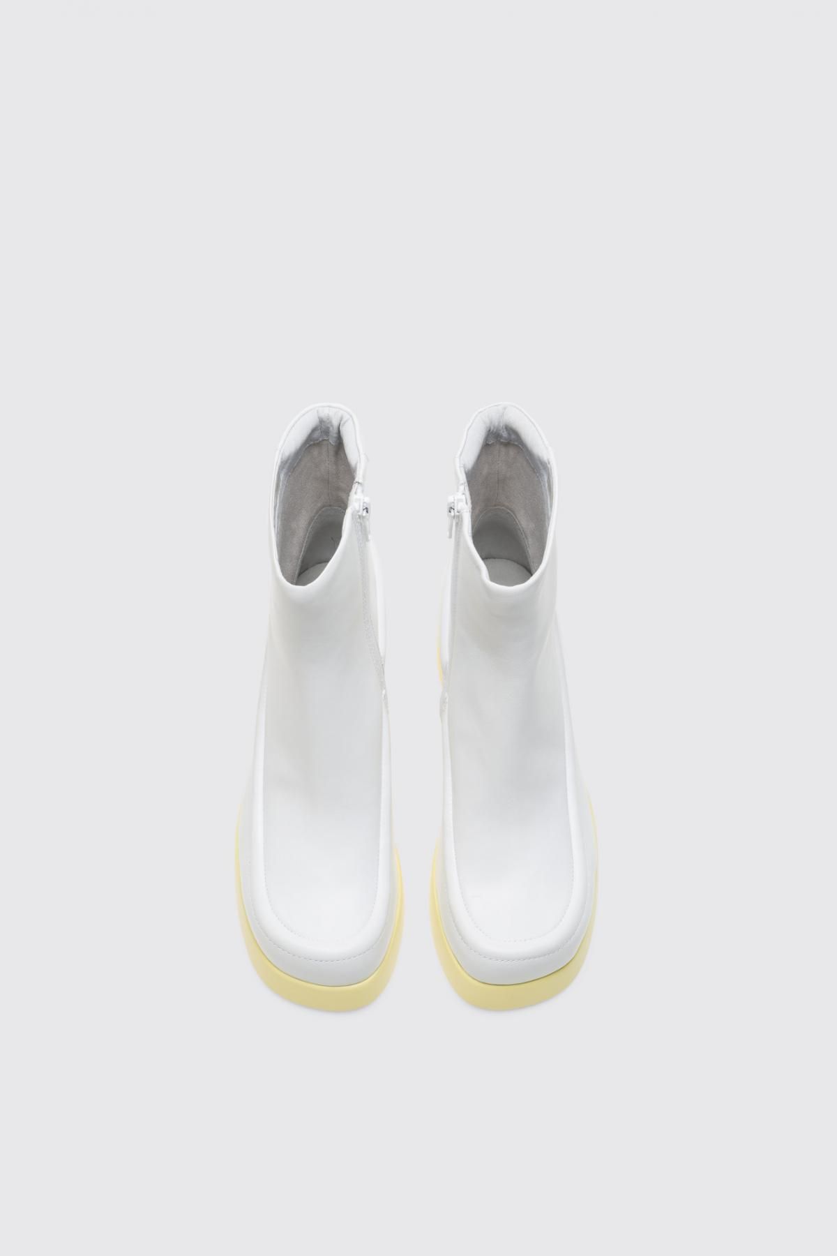캠퍼 플랫폼 웨지 앵클부츠 Kaah K400384-007 WHITE - 상세 이미지 4