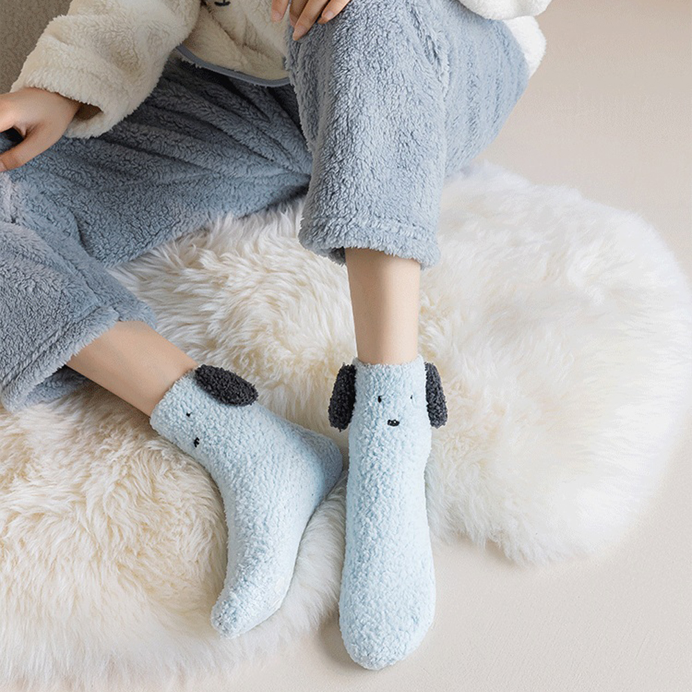 수면양말 두꺼운 극세사 미끄럼방지 무압박 겨울 보온 임산부 산모 수족냉증