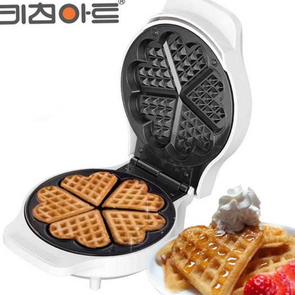 가정용 와플 메이커 미니 크로플 메이커 하트 전기식 기계