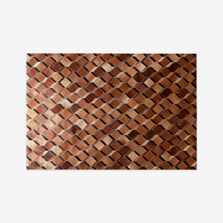 MAKANZA 가죽카페트 160x230 브라운 0581.2002 - 메인 이미지