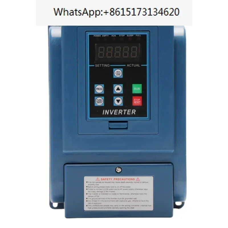 정압 급수220V 1PH 1.5KW VFD 단일 입력 콘센트 주파수 변환 속도 컨트롤러