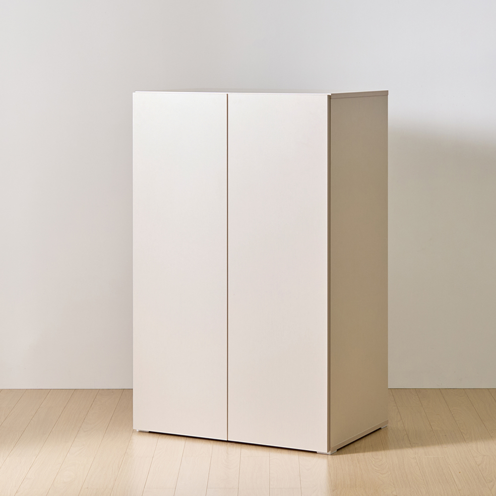 [와이드형] 조아 수납장 모듈 다용도 거실 베란다 (더 높은/일반형 800), 3단, 크림화이트