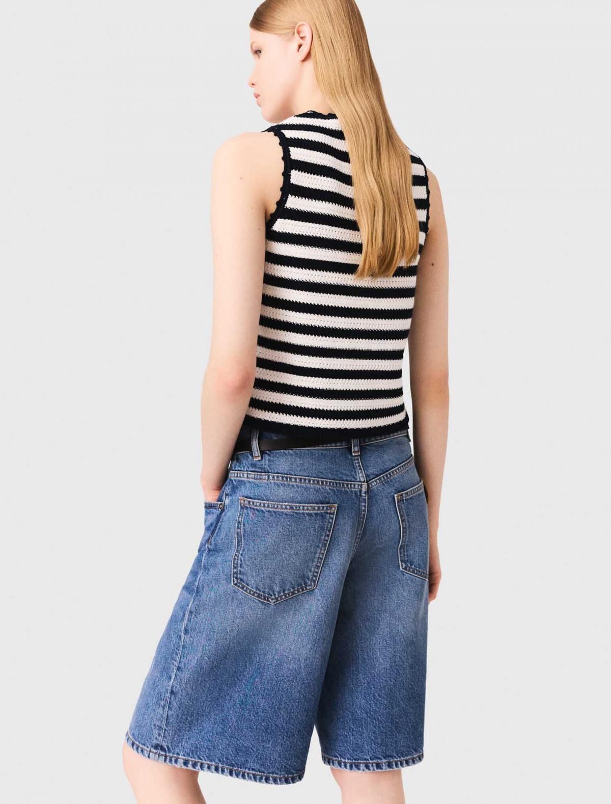 마쥬 데님 버뮤다 반바지 3661601965890 BLAU - 상세 이미지 4