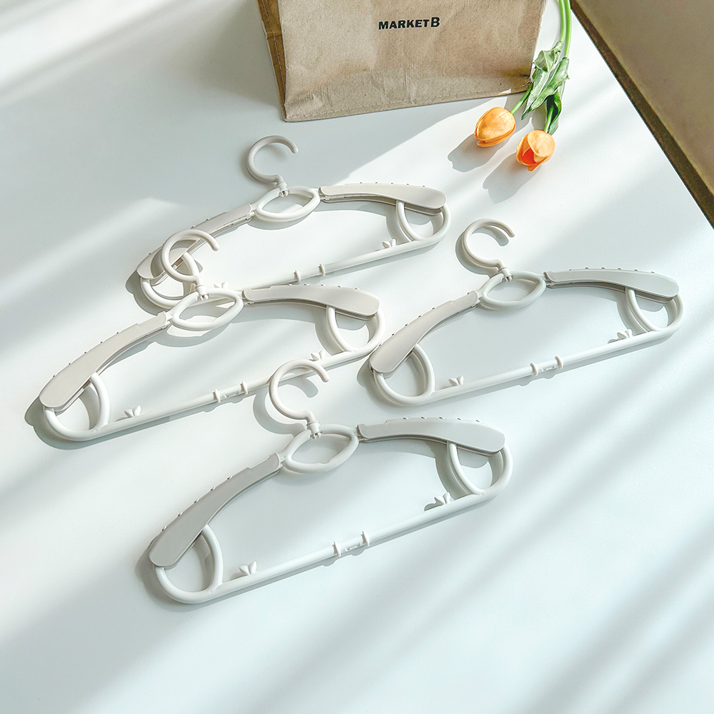 뉴코코맘 360도 회전 아기옷걸이 8P 길이조절 새싹 유아옷걸이 어린이 신생아 바지걸이