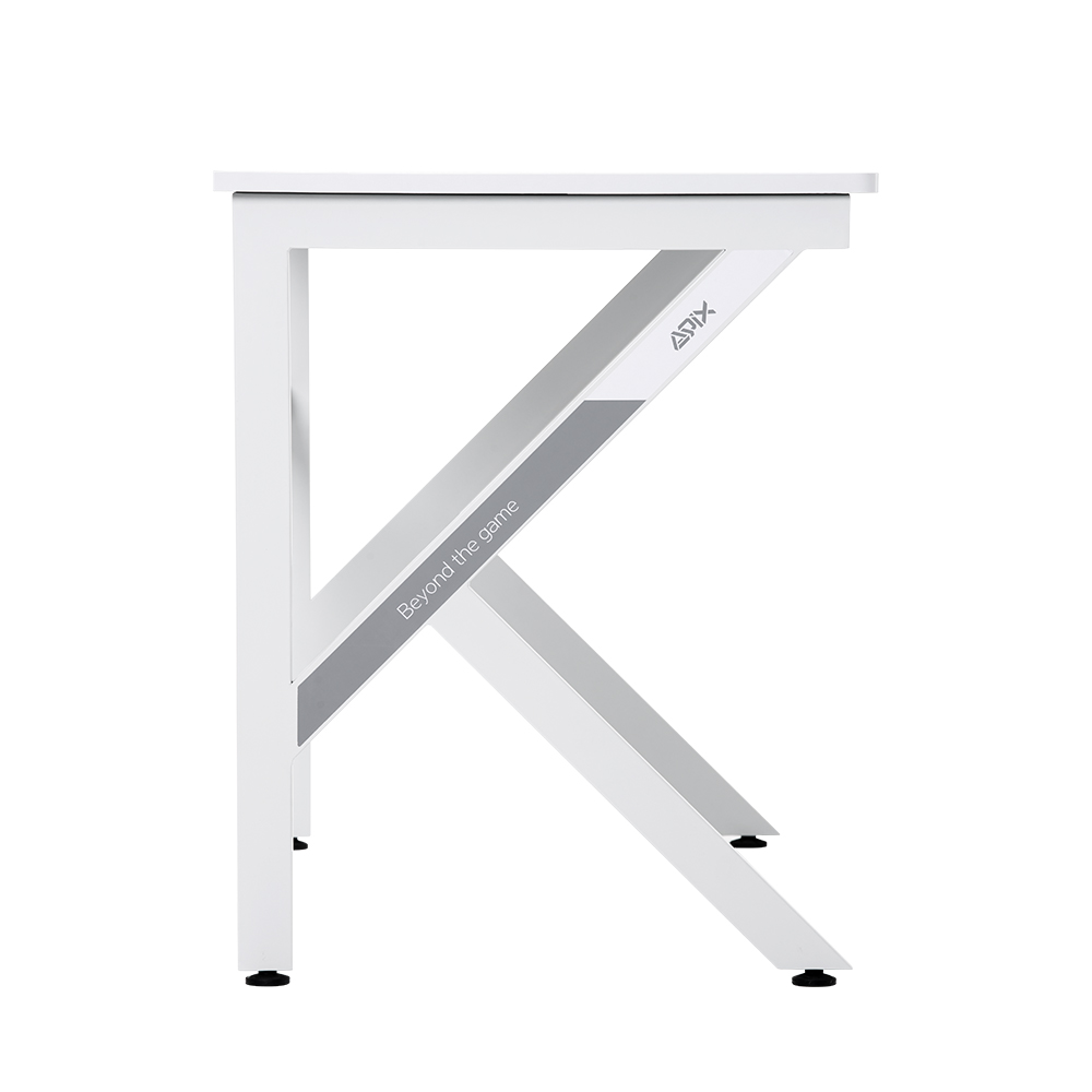 1인용 컴퓨터 게이밍 책상 GD001 1200 화이트 1200x600