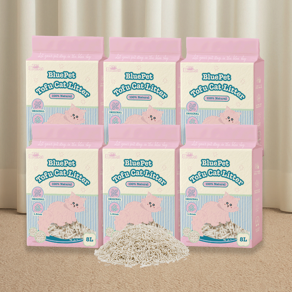 블루펫 두부모래 가는입자 고양이모래 18kg 48L 무향