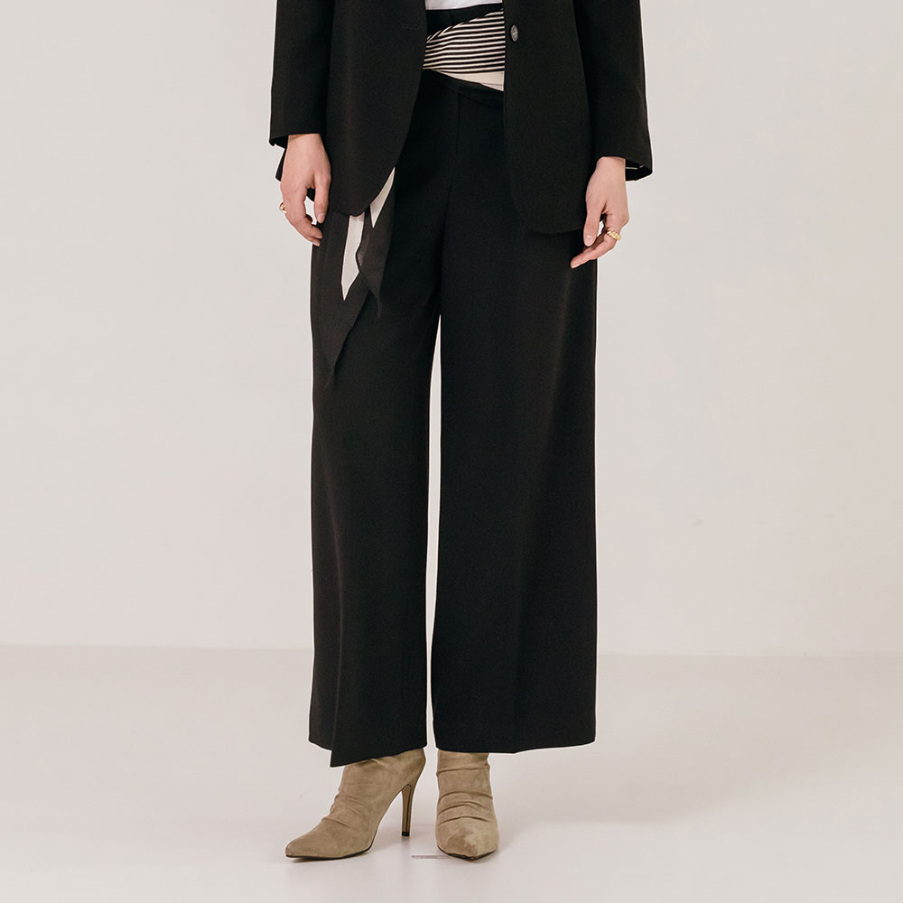모던 실루엣 와이드 슬랙스 - 상세 이미지 2