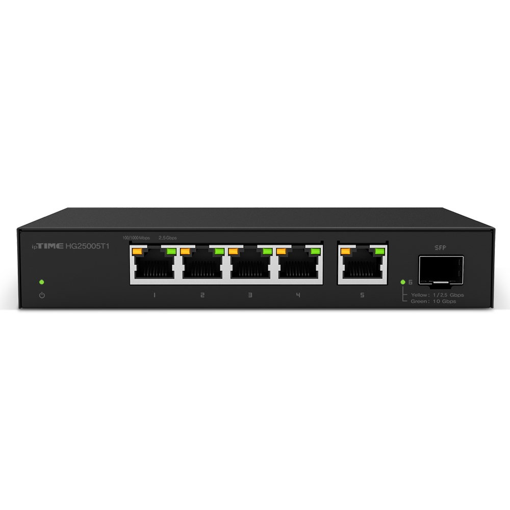 ipTIME 스위칭허브 HG25005T1 5포트+SFP 1포트 기가비트 사무실 - 상세 이미지 4