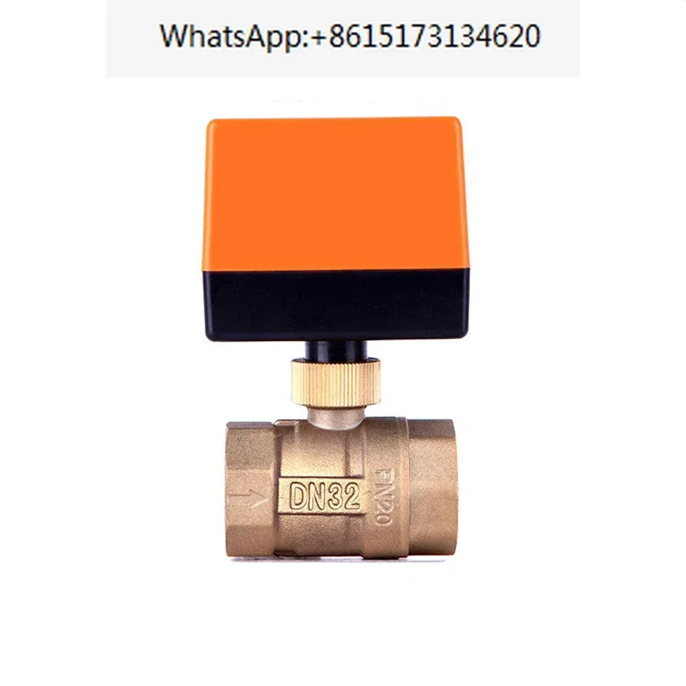 DN15 DN20 DN25 DN32 DN40 전기 볼 밸브 AC220V 3 선 2 제어 황동 스레드 안정