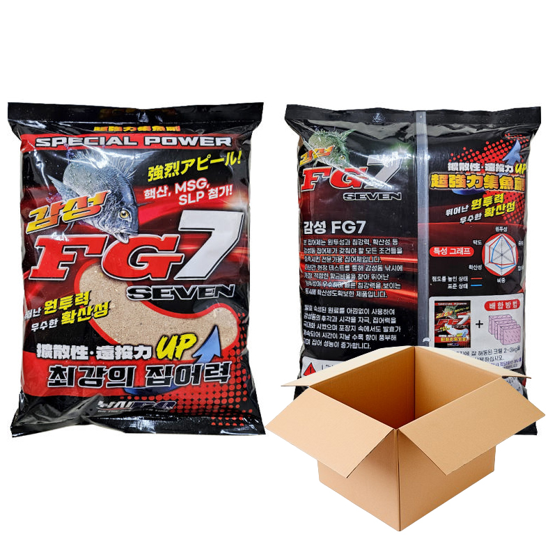 낚시고 최강의 집어력 감성 FG7 감성돔 파우더 집어제 2.4kg 1박스 10개입 밑밥 - 상품 이미지