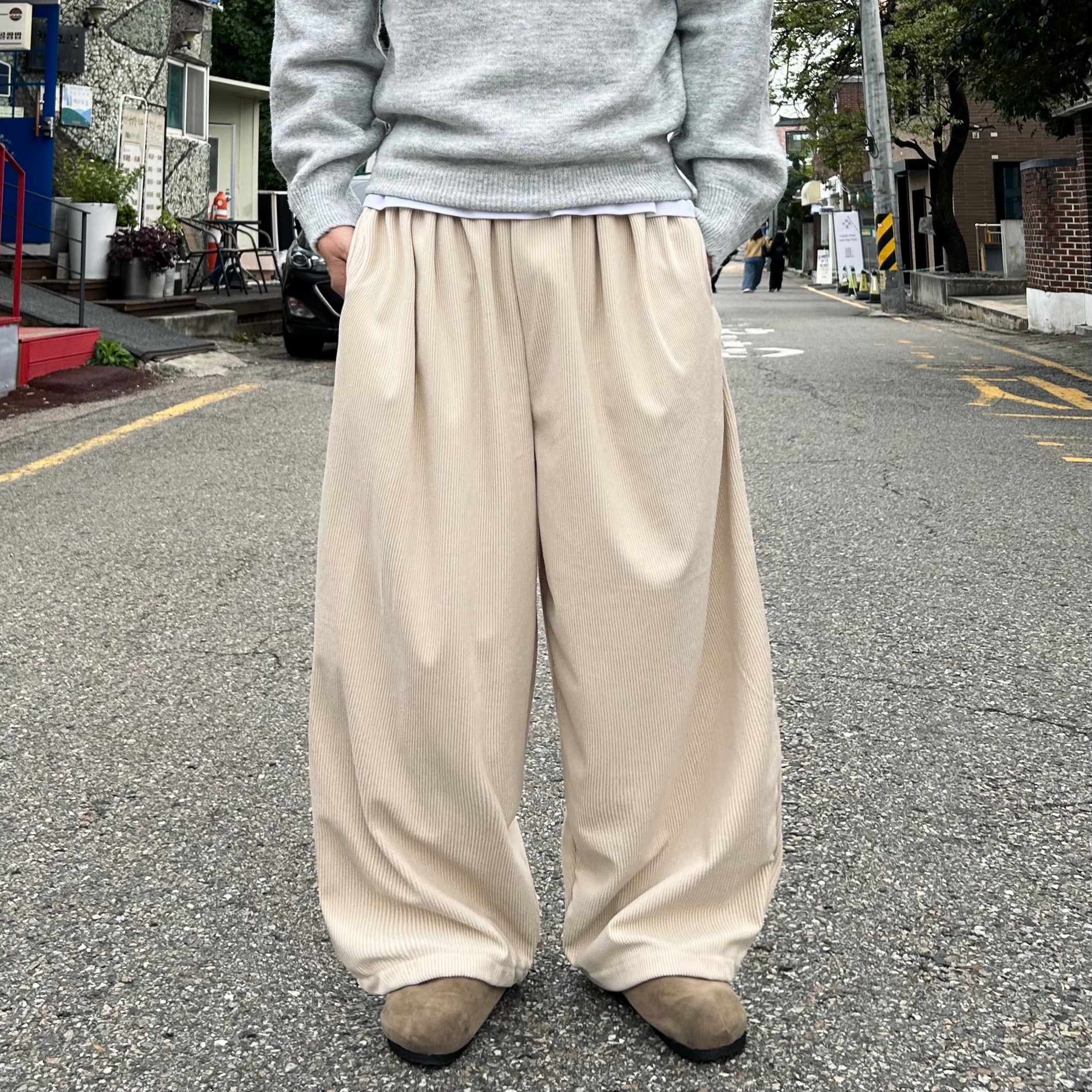 벌룬팬츠 남성코듀로이팬츠 남자통바지 - 상세 이미지 2