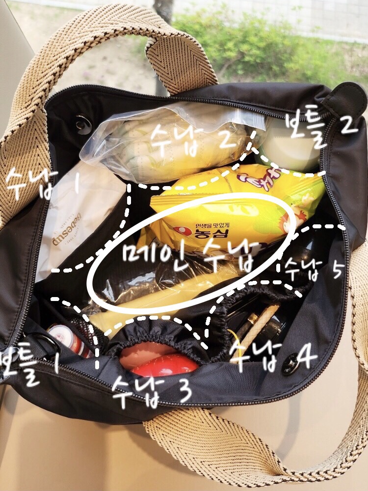 은파파 기저귀가방 스몰 공간분리 숄더백 토트백 아기기저귀가방 육아 출산선물 국내제작 이미지 8