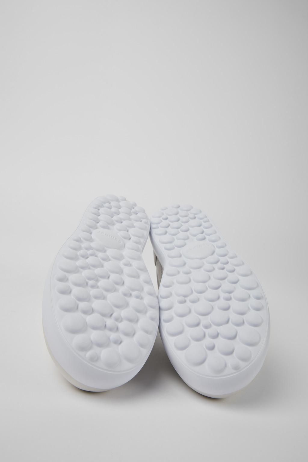 캠퍼 어반 베이직 화이트 레더 여성 로우탑 스니커즈 Pelotas XLite K201060-001 WHITE - 상세 이미지 5