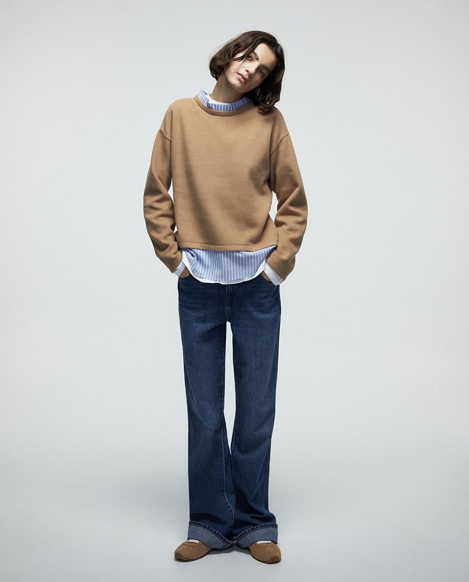 스페라 소프트 믹스매치 긴팔 티셔츠 58360105975 CAMEL - 상세 이미지 2