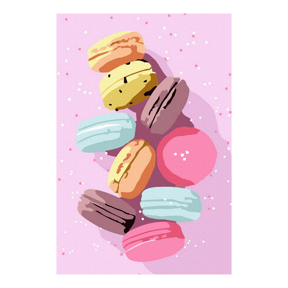 DIY 명화그리기 유화 그림그리기 세트 캔버스페인팅 취미생활 장미 꽃다발 10x15