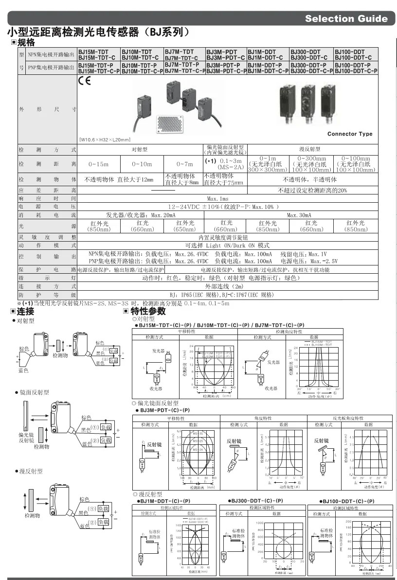 광전센서 BJ15M-TDT p BJ10M-TDT P