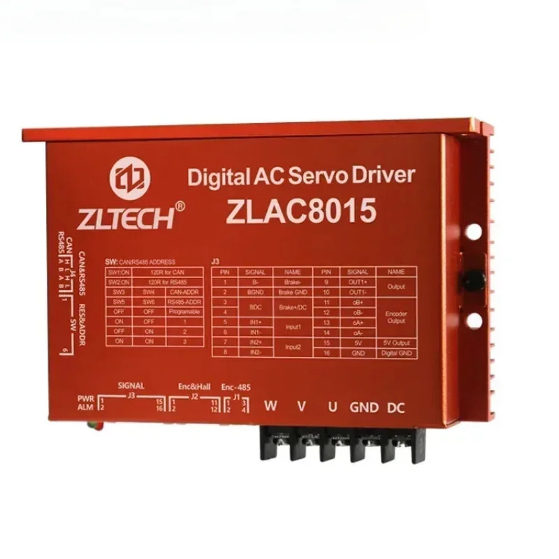 ZLTECH Modbus RS485 CANbus 3상15A 24V-48V 500W 모바일 브러시리스 DC 허브 서보모터 컨트롤러 증폭기 드라이버