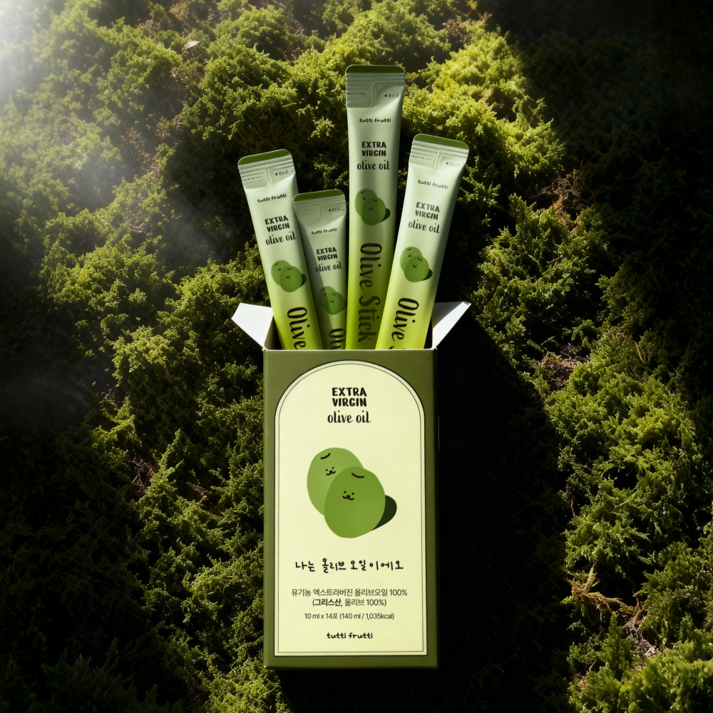 뚜띠프루티 나는 올리브오일이에오 유기농 엑스트라버진 올리브오일 스틱 공복 140ml, 8개 - 상세 이미지 2