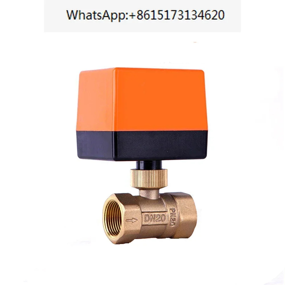 DN15 DN20 DN25 DN32 DN40 전기 볼 밸브 AC220V 3 선 2 제어 황동 스레드 안정