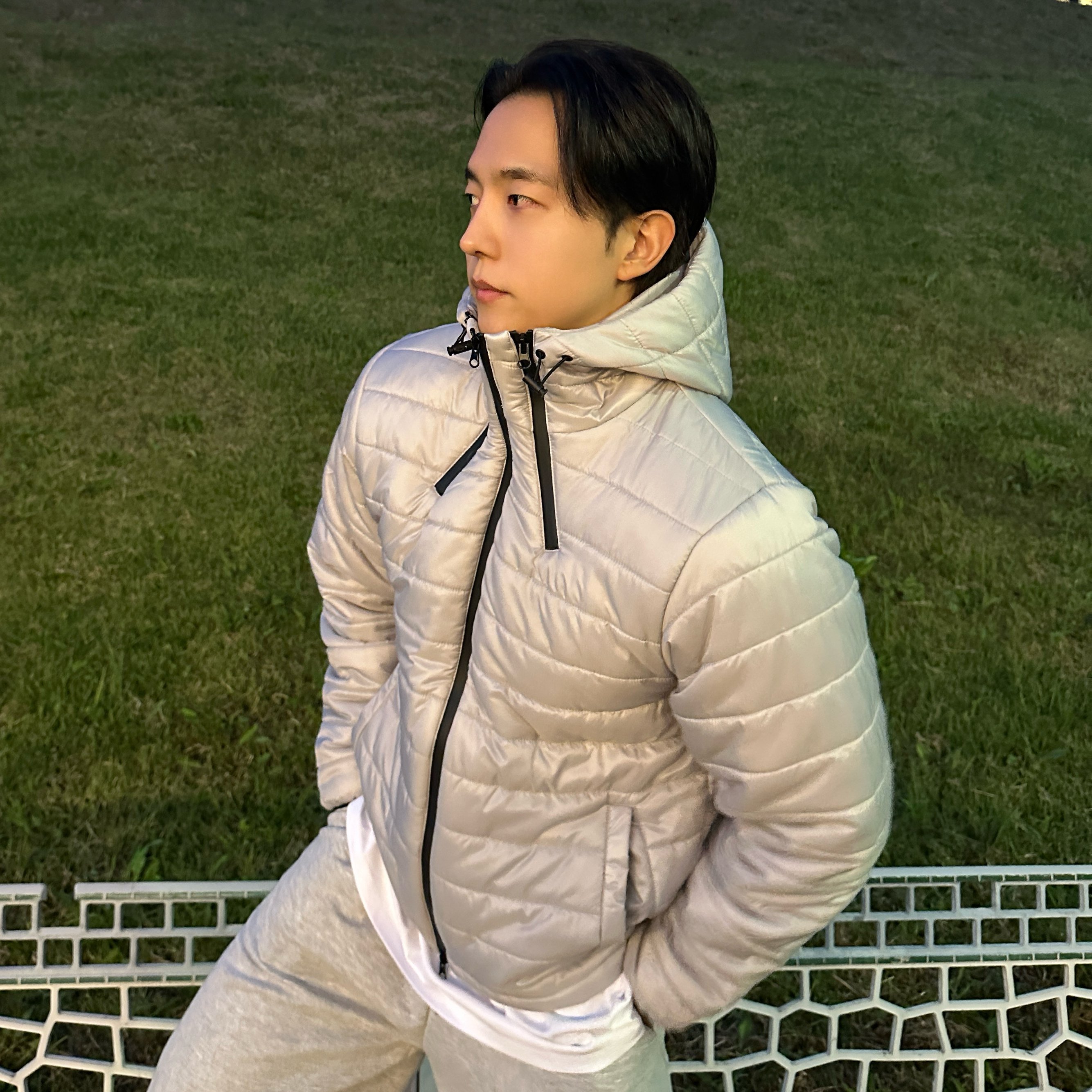 남자경량패딩 남자겨울점퍼 후드경량패딩 - 상품 이미지
