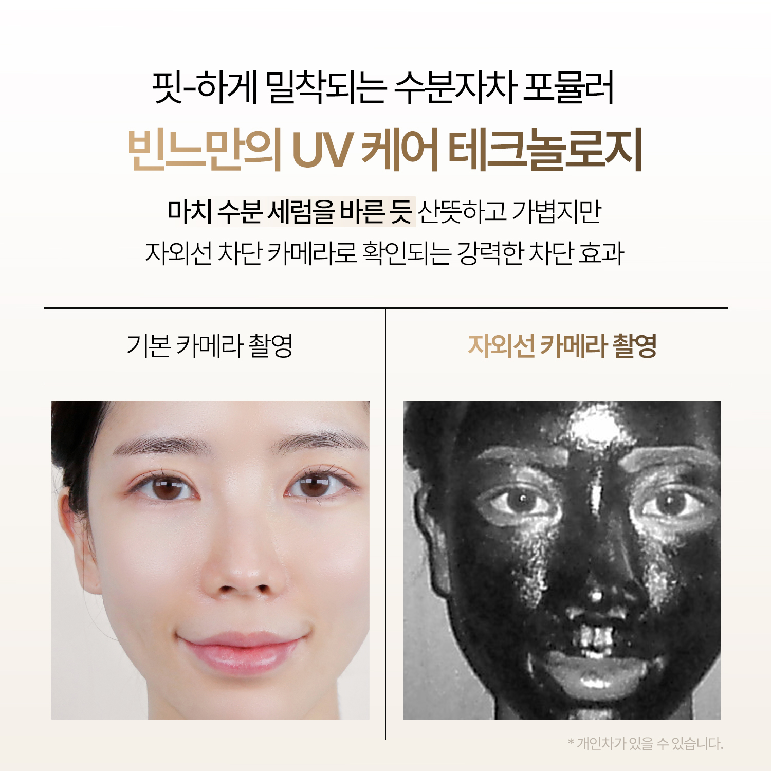 빈느 선크림 UV 퍼펙션 백탁 없는 선크림 선크림 추천 여름 자외선 차단