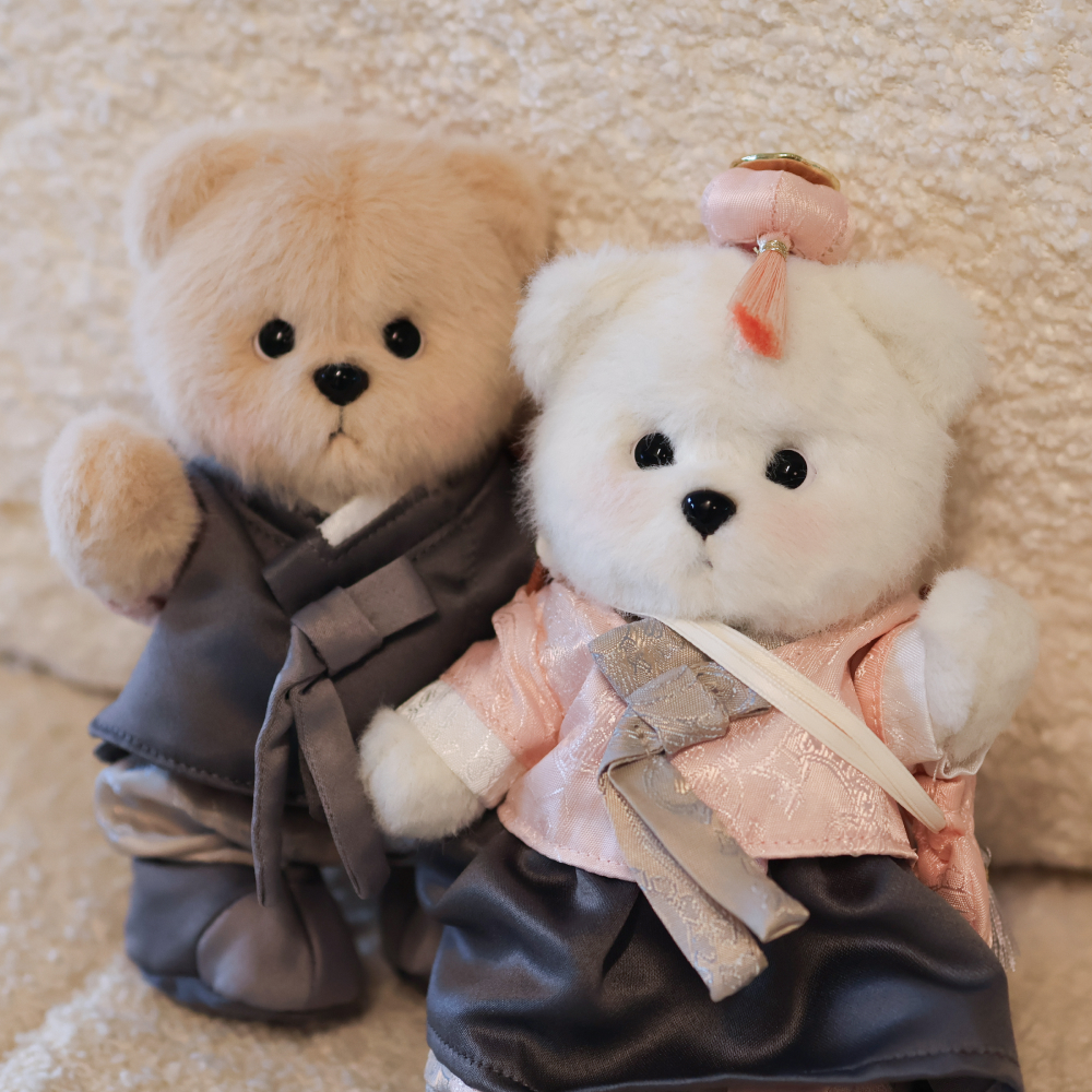 테디테일즈 한복 에디션 키링 XS 곰 돌이 애착 인형