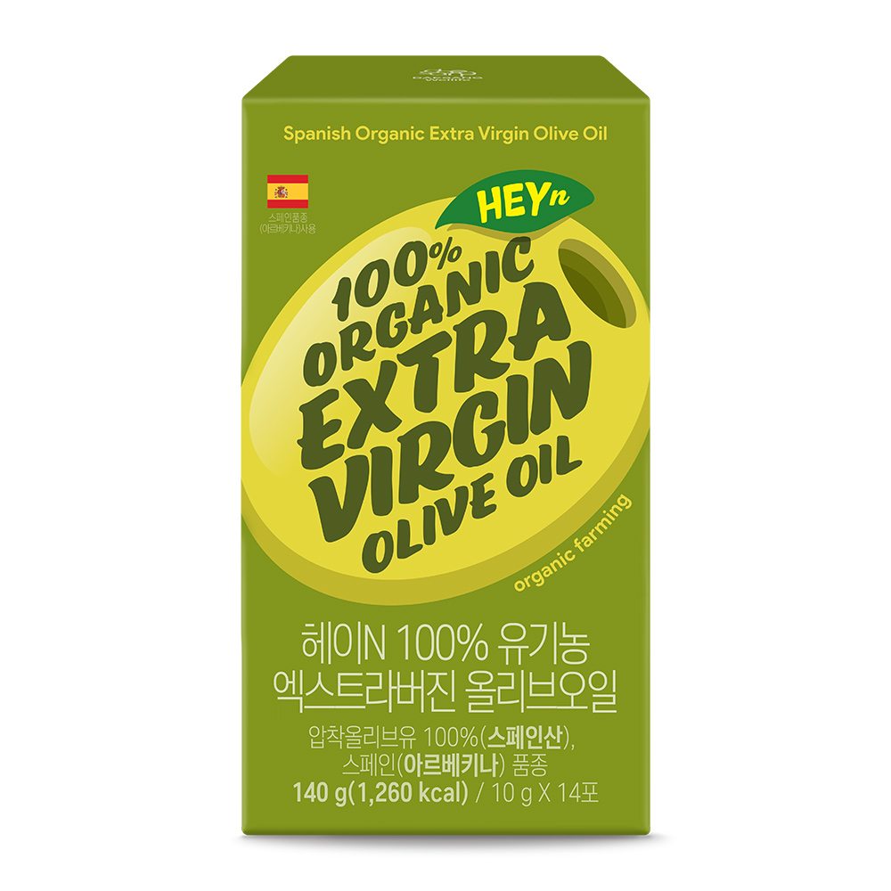 헤이N 100% 유기농 엑스트라버진 올리브오일 10g 28포+ 레몬즙 20ml 14포 올레샷 - 상세 이미지 2