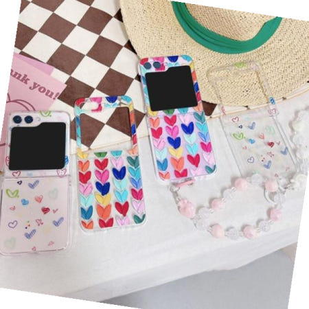 제트플립5케이스 하또하또 손목스트랩 하드케이스 갤럭시Z플립5