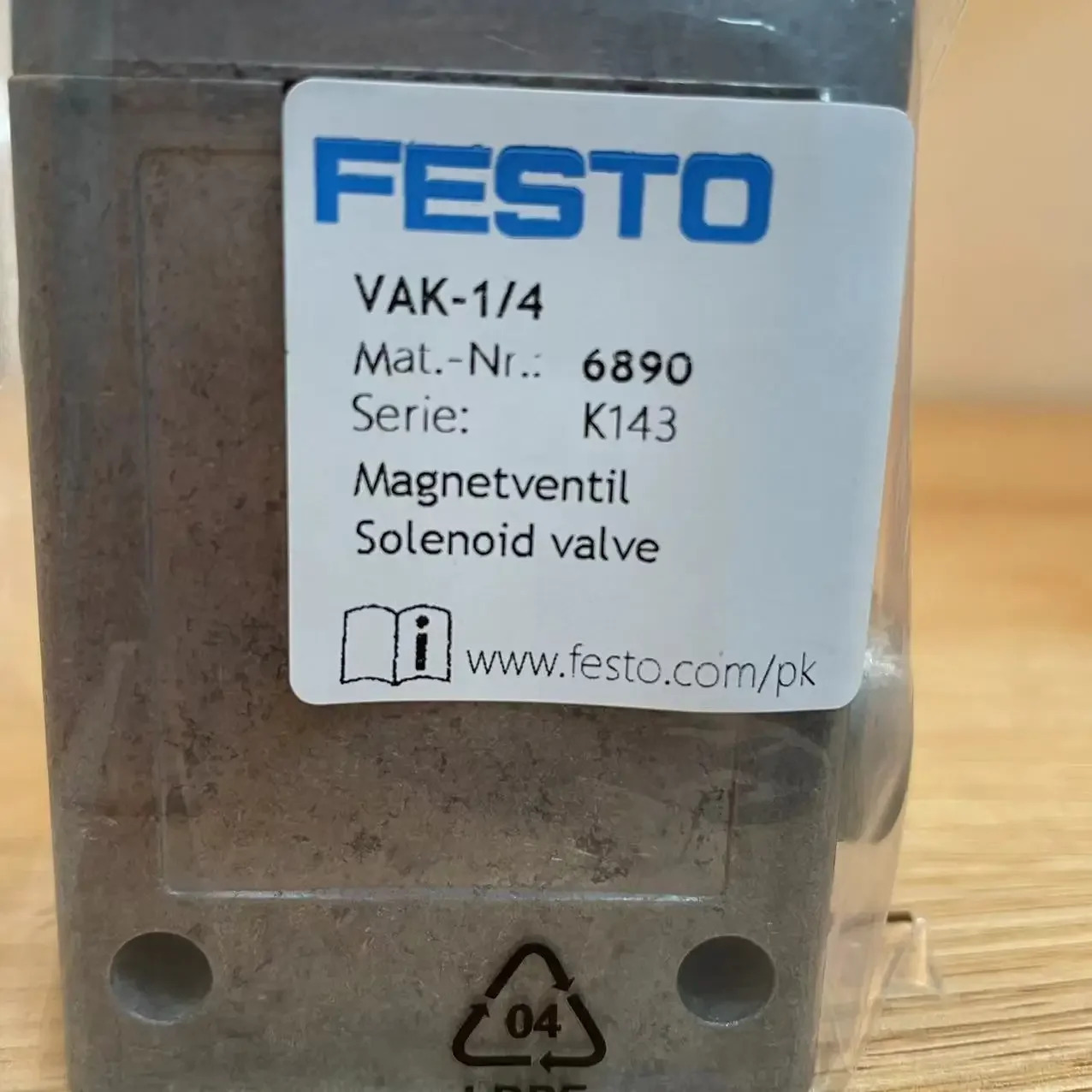 주입 펄스가 진공 발생기 VAK-1/4 6890